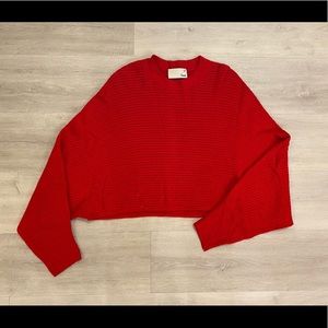 Wilfred Free Cropped Red Sweater